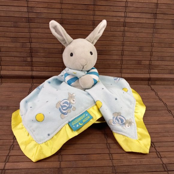 Goodnight Moon Bunny Rabbit Lovey Plush Security Blanket Lovie - Picture 1 of 8